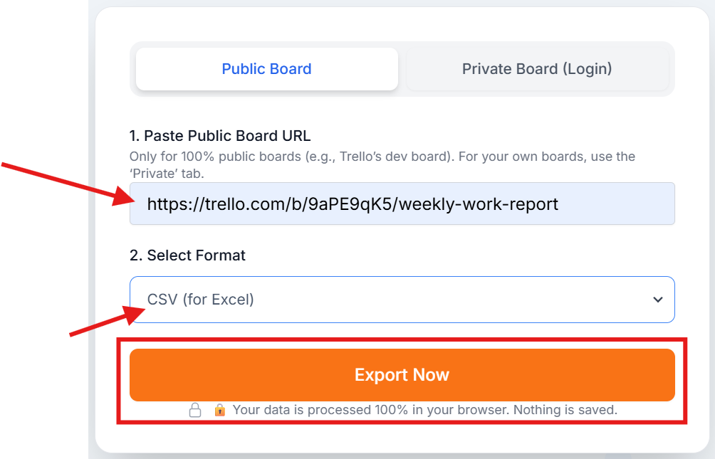 Trello Export Now Button 